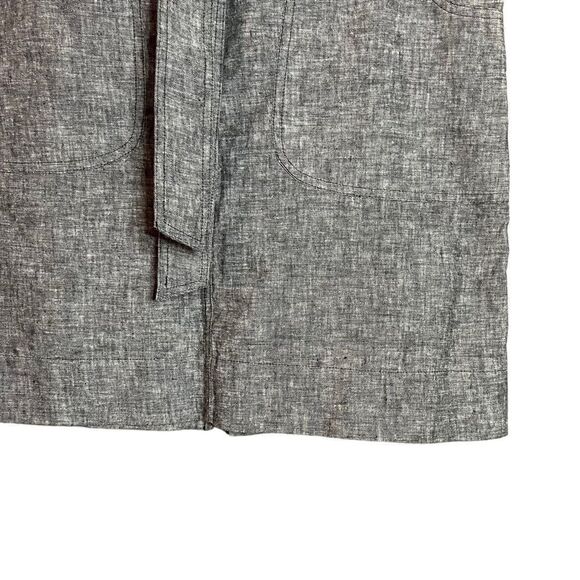 Mario Serrani grey cotton & linen skirt. Size 4 - Picture 7 of 8